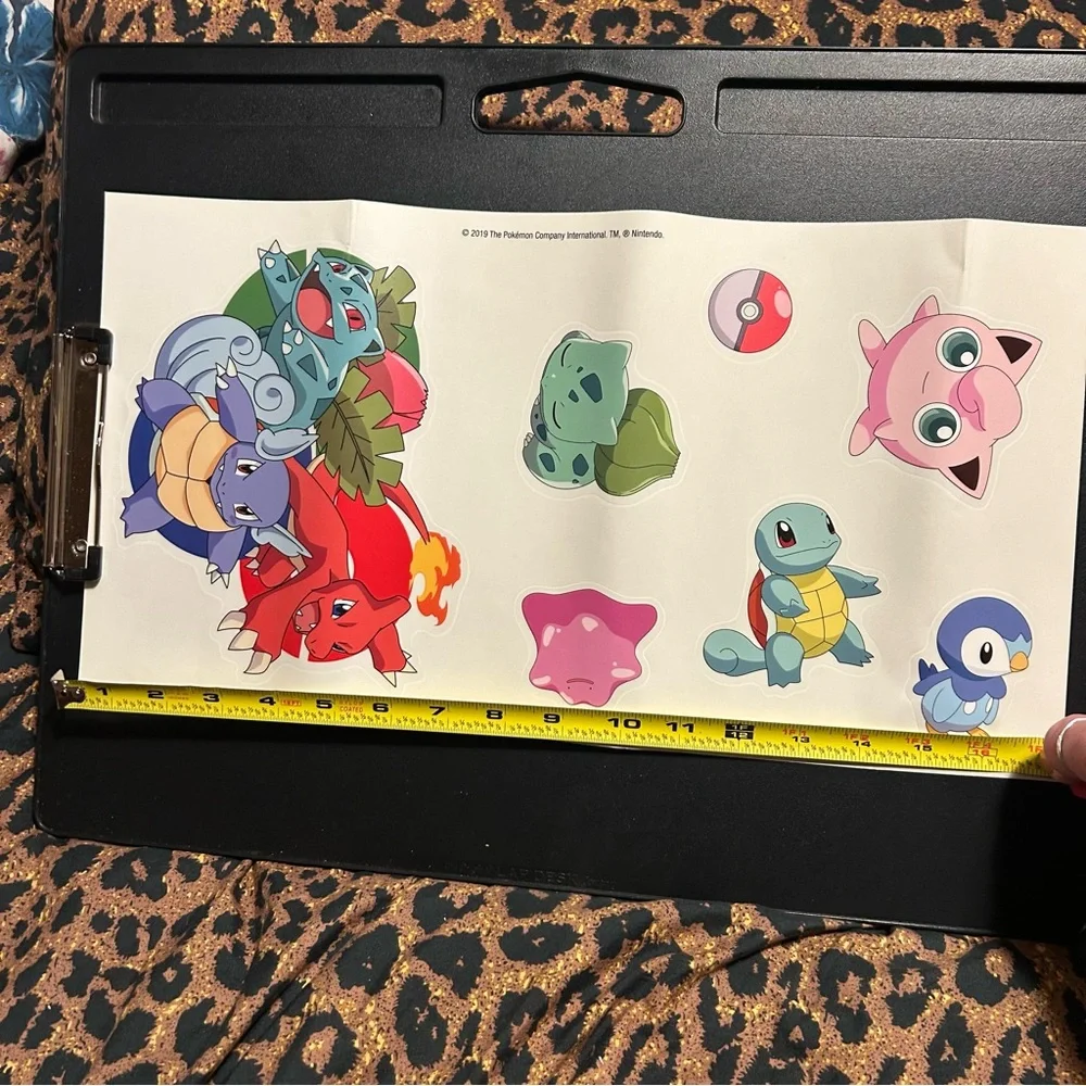 Pokemon peel & stick wall decal 25 pieces Nintendo USA 2019 4 sheets removable
